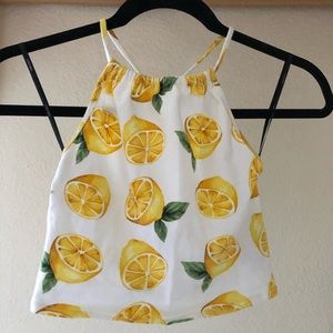 Lemon Halter Top